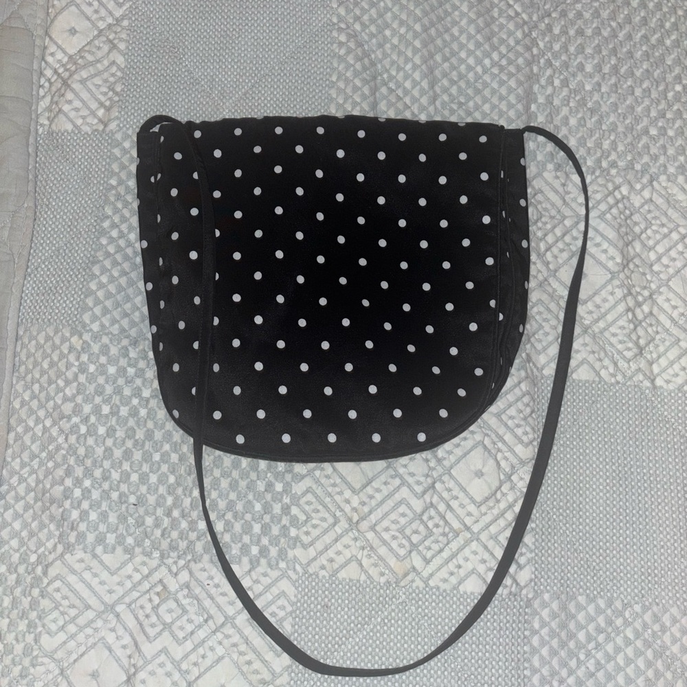 Polka dot crossbody purse